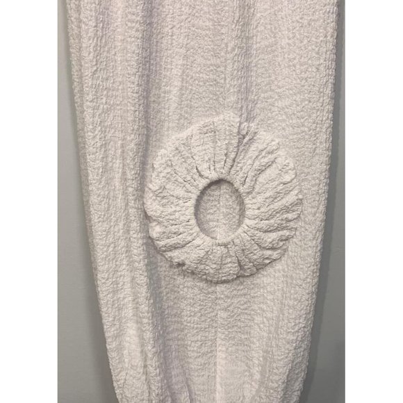 Vintage 2 piece Women's White Summer Cozy Pants And Blouse Large by IC by Connie - Picture 7 of 10